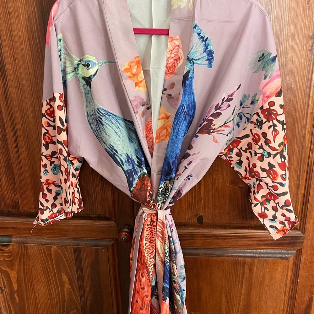 Peacock kimono robe - Picture 8 of 11